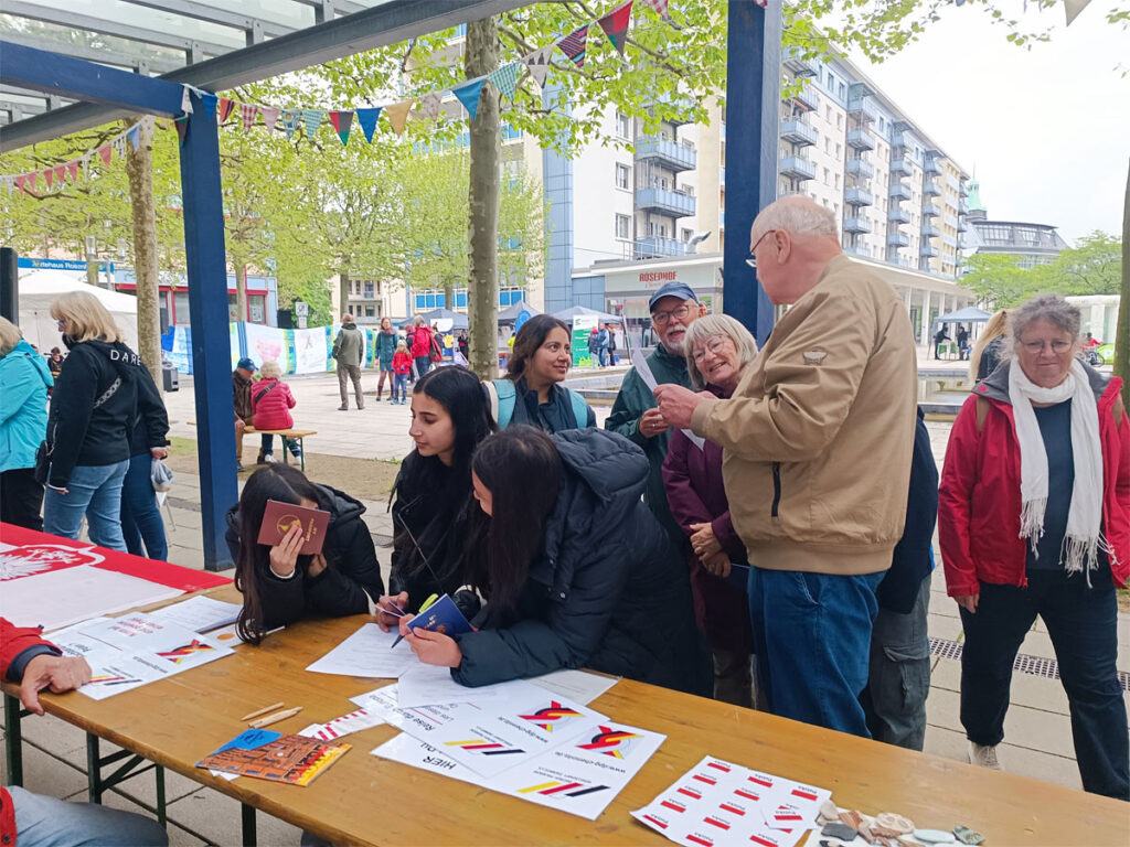 Die Deutsch-Polnische Gesellschaft Chemnitz e.V. mit ihrem Stand auf dem Europäischen Nachbarschaftsfest 2026